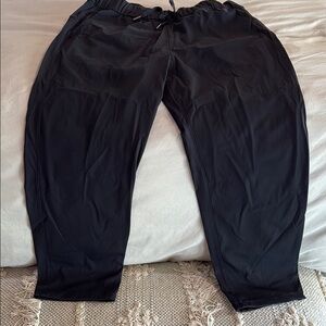 Perfect Black Travel Pants - Elastic, pockets, silky